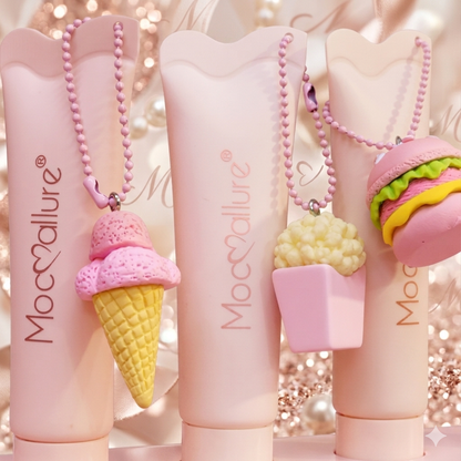 Mocallure Crystal Glaze Lip Gloss Tube With Kawaii 3D Charm