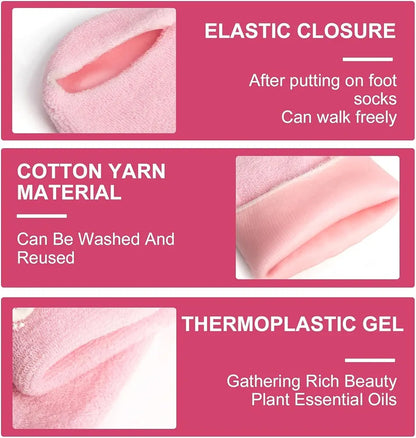 Premium Silicon Gel Moisturising Ultra Soft Spa Socks