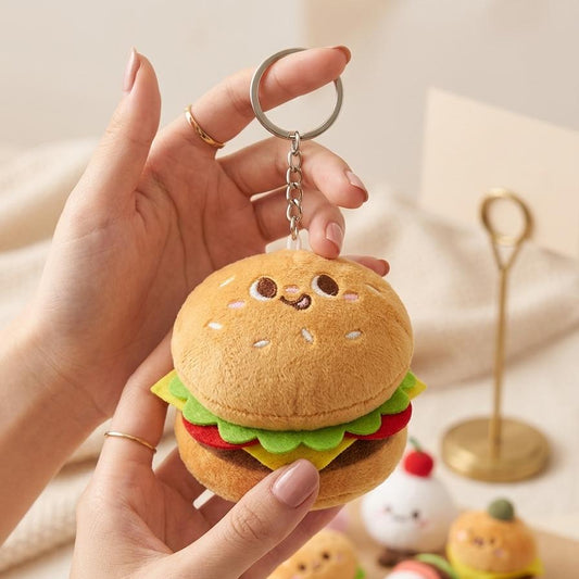 Burger Stuff Toy Keychain