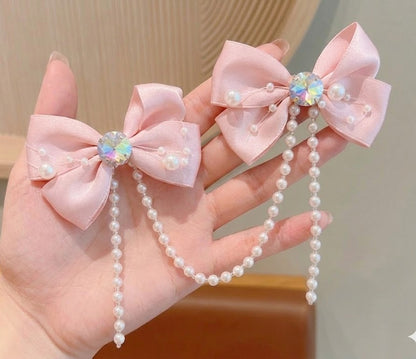 Hair bows Tiara With Backdrop