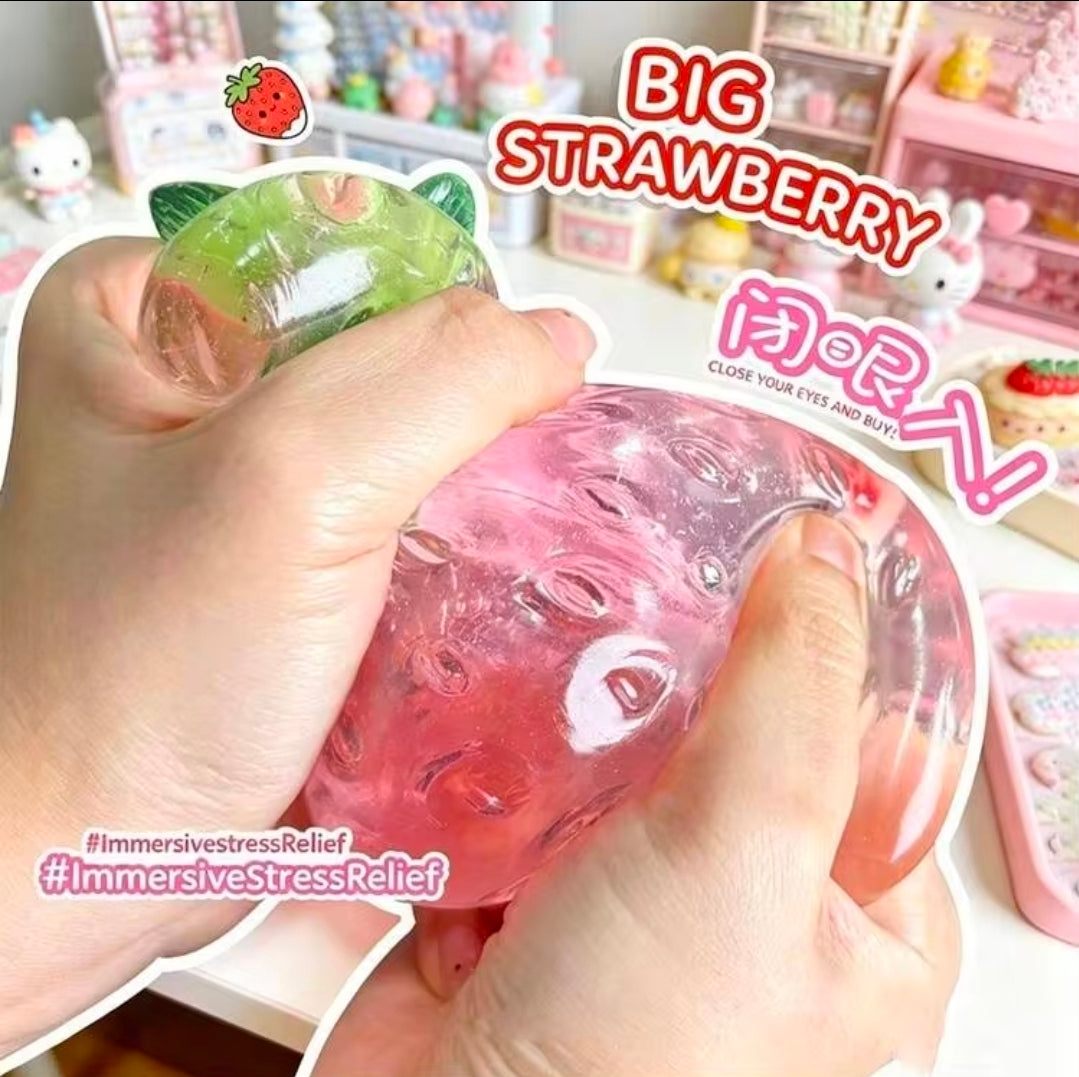 Strawberry Vaseline Coconut Oil Slow Rise Squishy