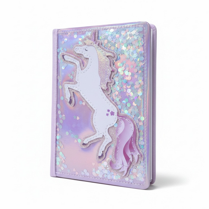Magical Unicorn Shimmer Journal – Sparkling Sequin Stationery