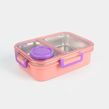 Stainless Steel Premium Quality Bento Lunch Box with Sauce Box(2 Particians)