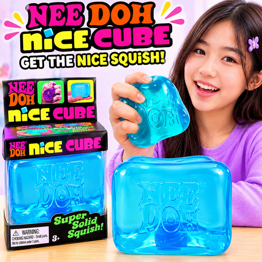 Viral NeeDoh Nice Ice Cube – Super Solid Squish