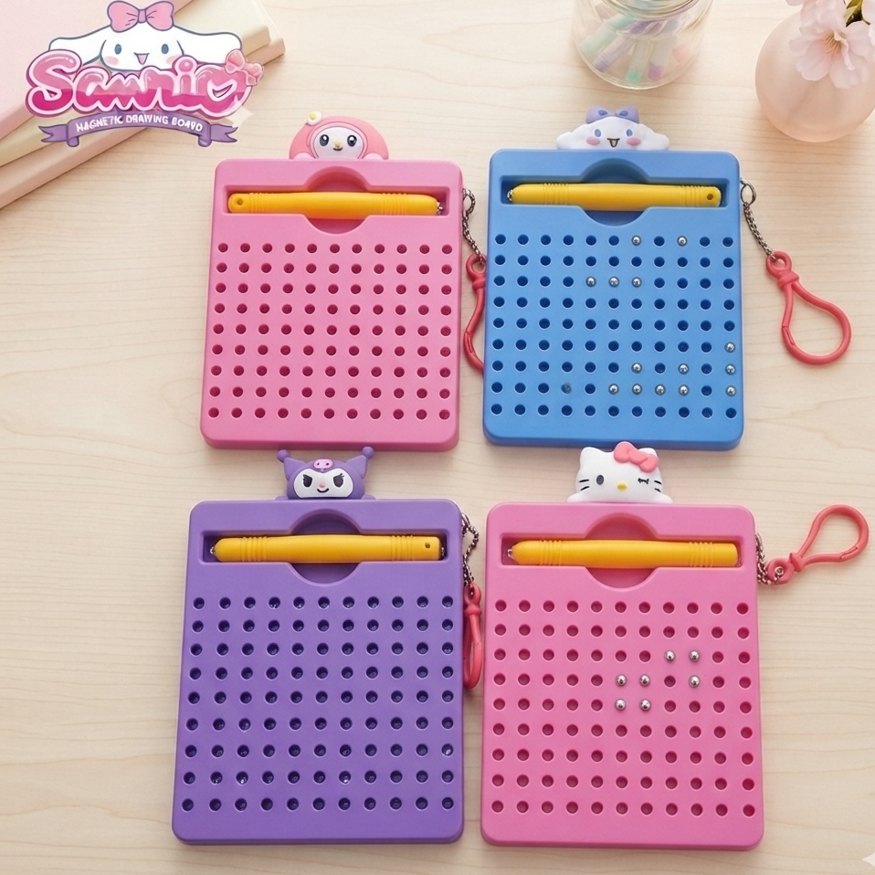 Sanrio Magnetic Drawing Bead Board Game With Pen
