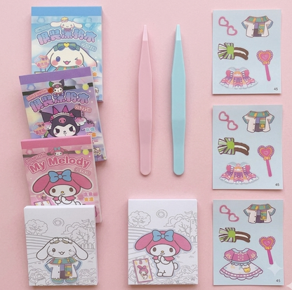Sanrio Mini DIY Sticker Activity Book | Coloring Book