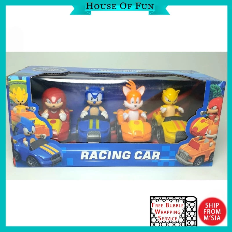 Sonic 4 Pcs Racing Cars