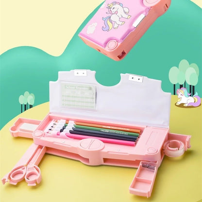 Avengers & Princess Multifunctional Pencil Box With Stationery