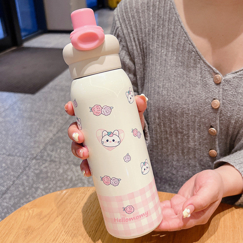 Sanrio Stainless Steel Straw Water Bottle