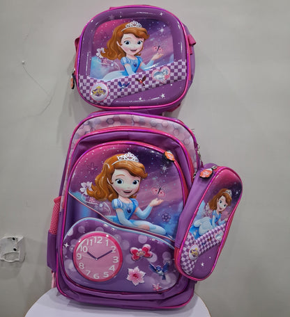 Sofia The First 3 Piece School Bag Set (Montessori to Class 2)