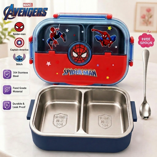 Marvel Avengers 304 Stainless Steel Bento Lunch Box