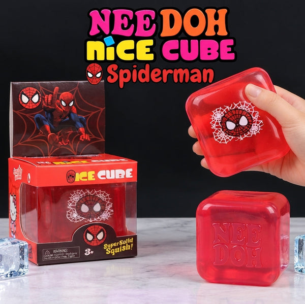 Needoh Spiderman Nice Cube Squishy