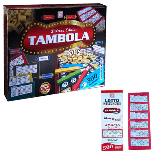 Deluxe Edition Tambola Board Game With 300 Tickets