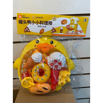 Duck Basket Pretend And Play Kitchen Food Set