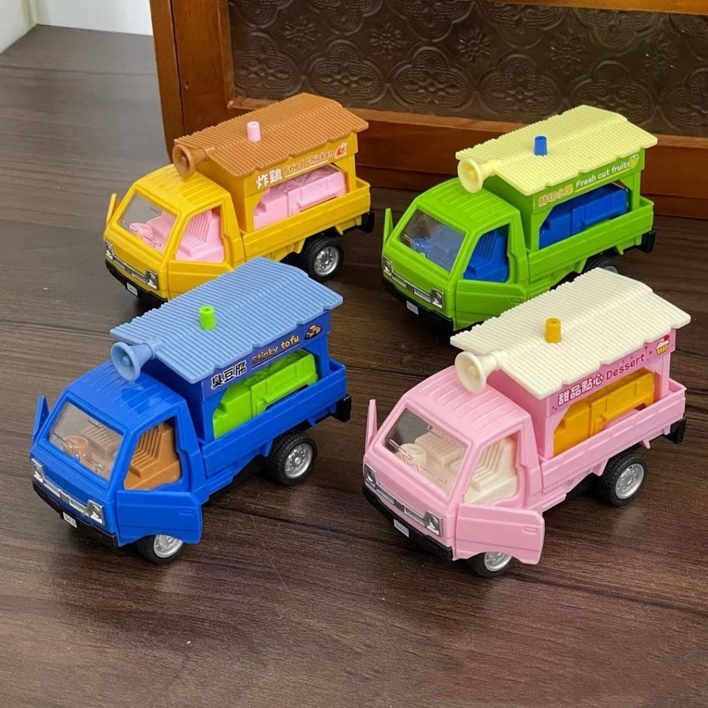 Pack Of 4 Suzuki Food Pickup Truck | Pull Back cars