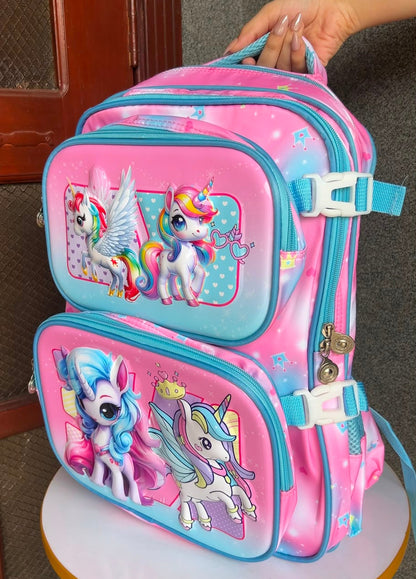 Magic Detachable Pouches 3-Piece School Bag – Premium Quality
