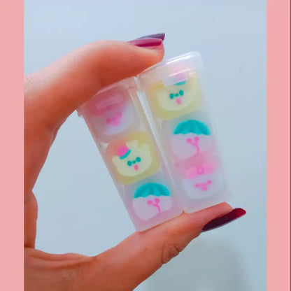 Box Of 3 Kawaii Jelly Erasers