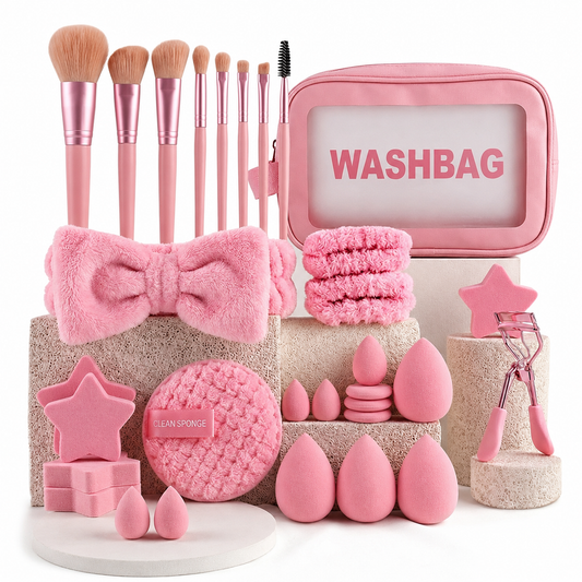 27 Items Skincare Travel Kit With Washbag