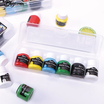 Yalong Water Color Paints Set Of 6 With Storage Box